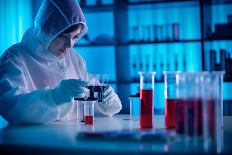 穿工作服的医生做实验实拍摄影图,高清,摄影图,摄影图片,图片大全,摄影图免费下载